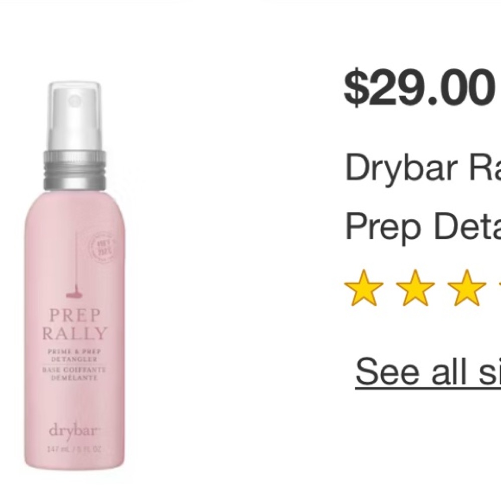 drybar PREP RALLY prom & prep detangler